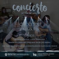 La Escuela Provincial de Música Re Si realizará concierto en Caleta Olivia