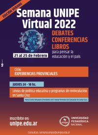 Invitan a participar de la Semana UNIPE Virtual 2022 Edición Verano