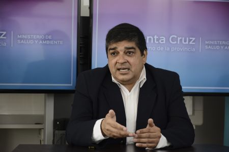 Claudio García, titular de la Cartera Sanitaria Provincial.
