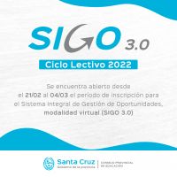 Se encuentra abierta la inscripción al “SIGO 3.0”