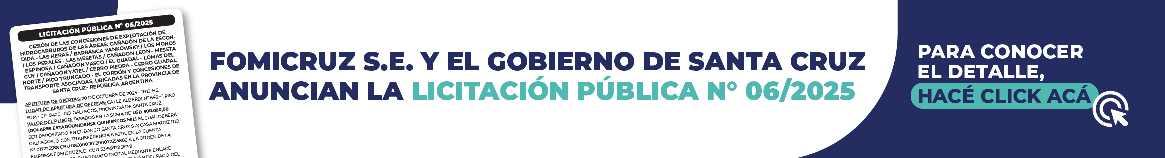 Licitacion Publica - FOMICRUZ 