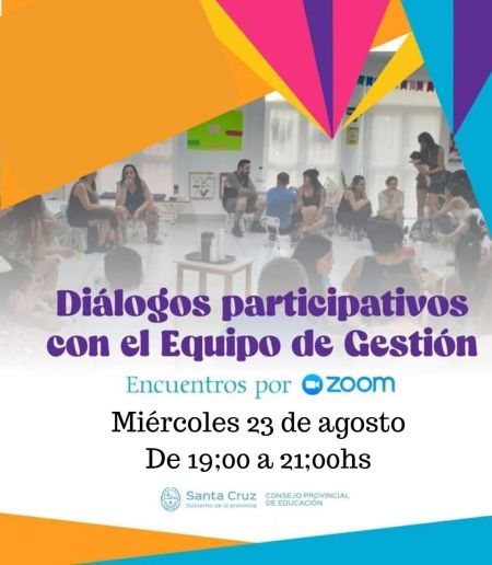 Invitan al Encuentro Virtual “Diálogos Participativos con el equipo de Gestión”