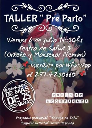 Crianza en Tribu dará taller Puerto Deseado
