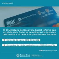 Comunicado de pago de Tarjeta de Prestaciones Sociales