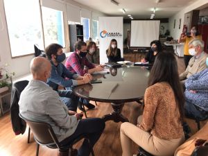 Autoridades provinciales articulan acciones con el Municipio de Caleta Olivia y la cámara de Comercio