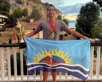 Matías Díaz volvió a dejar bien alto al deporte de Santa Cruz