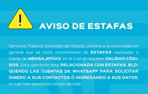 Comunicado de Servicios Públicos Sociedad del Estado