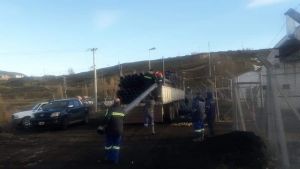 Se enviaron 500 caños a Río Turbio
