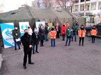 Acompañaron a jubilados y jubiladas que percibieron el aguinaldo