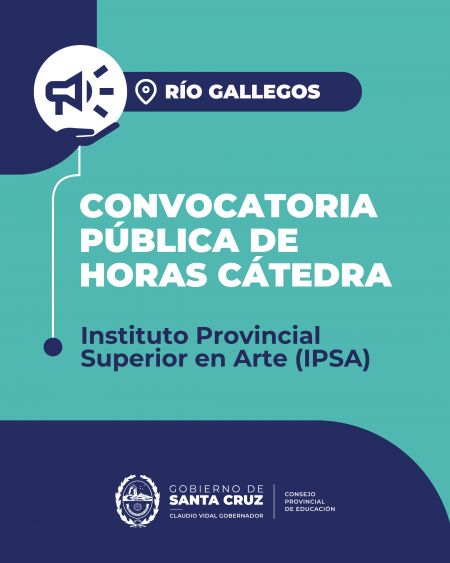 Convocatoria pública para la cobertura de Horas Cátedra en el IPSA