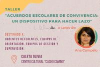 Educación realizará un Taller de Convivencia Escolar en Caleta Olivia