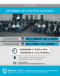 Nuevos cursos de “Régimen  de  Contrataciones”