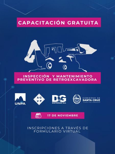 El Gobierno Provincial lanza una nueva capacitación gratuita sobre maquinaria pesada