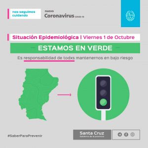 Semáforo Epidemiológico: Todas las localidades de Santa Cruz están en verde
