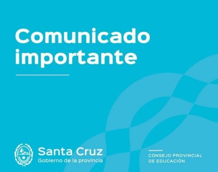 Comunicado: Suspensión de actividades en Establecimientos Educativos de Caleta Olivia