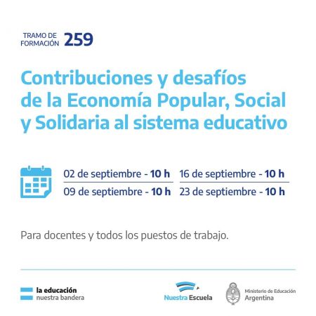 Lanzan un tramo formativo para pensar la Economía Popular, Social y Solidaria