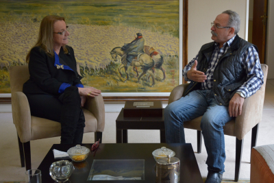 Alicia Kirchner recibió al presidente de la Fe.Sa.Mu