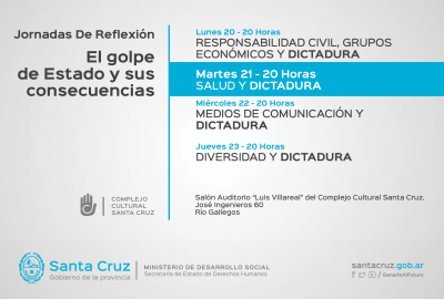 Continúan las jornadas de reflexión: El golpe de Estado y sus consecuencias