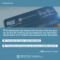 Pago de tarjeta de prestaciones sociales