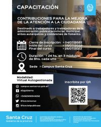 Abren las inscripciones para la capacitación “Contribuciones para la mejora de la atención ciudadana”