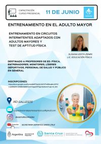 Invitan a participar del curso de entrenamiento y actividad física destinado a adultxs mayores