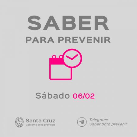 Saber Para Prevenir | Informe Epidemiológico | sábado 6 de febrero