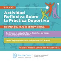 Invitan a estudiantes y docentes a participar de una actividad reflexiva sobre la práctica deportiva