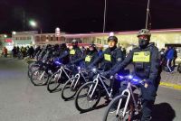 Policía de Santa Cruz realizó importante dispositivo de seguridad en la Noche de las bicicletas 2022
