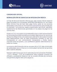 Comunicado oficial