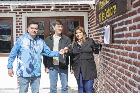 La ministra Luisa Cárdenas acompañó los festejos por los 36 años de la Planta Estable del Lago Roca.
