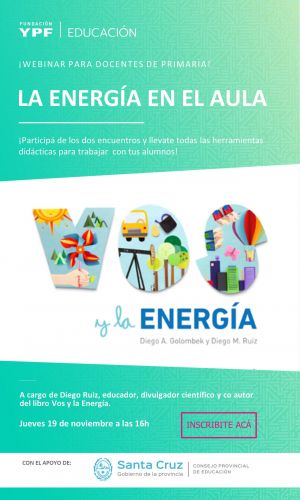 Webinar “La energía en el aula”: para docentes de Nivel Primario y sus modalidades