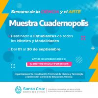 Educación invita a participar de la Muestra Cuadernópolis