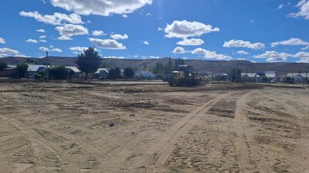 Trabajos en marcha para el nuevo polideportivo de la localidad.Foto archivo.