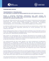 Transparencia y trazabilidad: así funciona la compra de medicamentos de alto costo en la CSS
