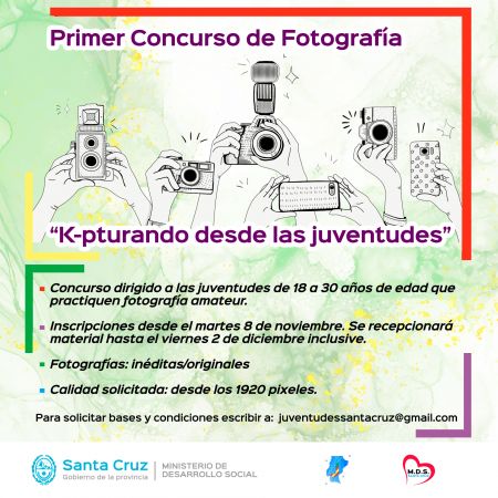 Convocatoria abierta para participar en el concurso “K-pturando desde las Juventudes”