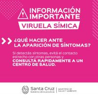 Confirman como positivo caso de Viruela Símica en Santa Cruz