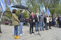 Alicia participó de la inauguración de la remodelación de la Plaza San Martín de Río Gallegos