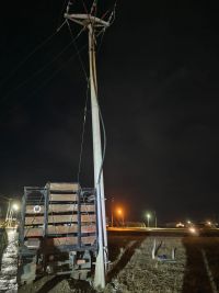 Interrupción del suministro eléctrico por accidente vehicular en Río Gallegos