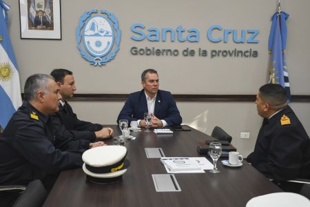 El Gobierno Provincial mantuvo una reunión institucional con la Armada Argentina
