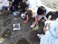 La “Valija Didáctica Itinerante de Paleontología” visitó Fitz Roy, Jaramillo y Puerto Deseado