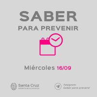 Saber para prevenir Informe epidemiológico Miércoles 16 de septiembre