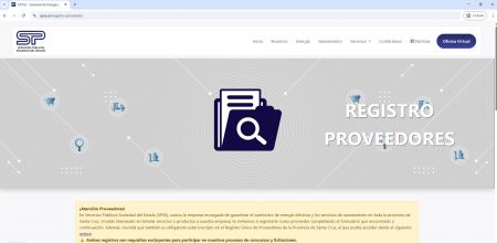 Servicios Públicos lanza el Registro Obligatorio de Proveedores