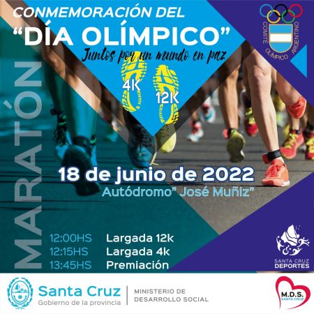 Maratón en conmemoración del día Olímpico “Juntos por un mundo en paz”