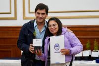 El presidente del CAP estuvo presente en el acto de Casa de Gobierno. 