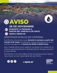 Aviso importante para los vecinos