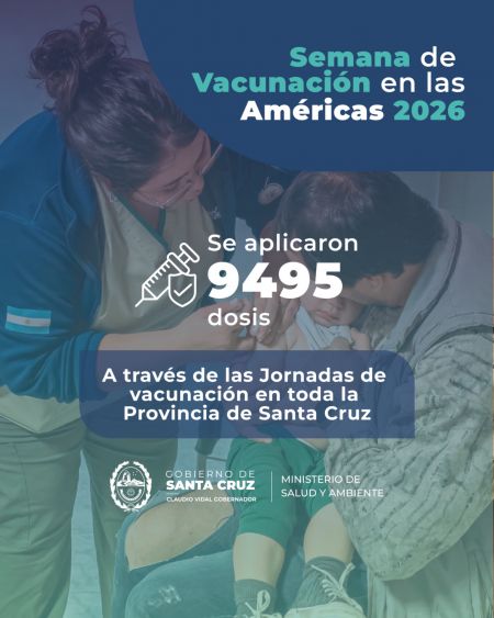 Semana de Vacunación de las Américas 2026: se aplicaron 9.490 dosis en toda la provincia