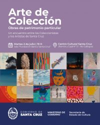 Cultura reabre la Sala de Artes Visuales con la exposición de más de 70 obras de artistas santacruceños