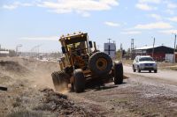 El Distrito Vial Río Gallegos realiza trabajos de mantenimiento y seguridad sobre la Ruta Provincial N°53