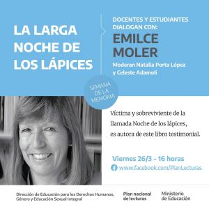 Estudiantes del CPES Rural Itinerante N° 35 participarán del Ciclo de Diálogos “Semana de la Memoria