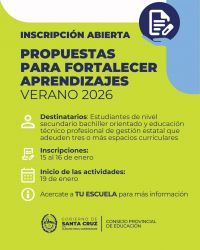 Propuestas para fortalecer aprendizajes – Verano 2026